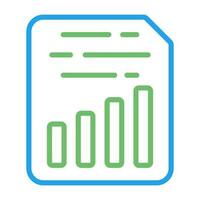 Document Insert Chart Vector Icon