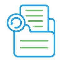 Document Undo Vector Icon