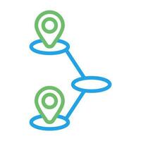 Journey Mapping Vector Icon