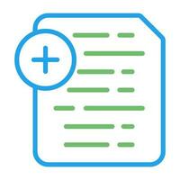 Document Insert Icon Vector Icon