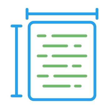 Document Size Vector Icon
