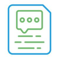 Document Insert Comment Vector Icon