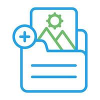 Document Insert Image Vector Icon