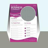 business flyer layout design vector