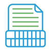 Document Insert Table Vector Icon