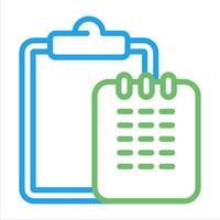 Task list with writing pad Vector Icon