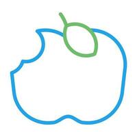 Apple Eaten Vector Icon