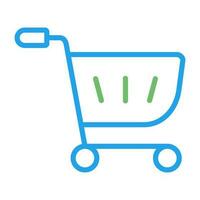 icono de vector de carrito de compras