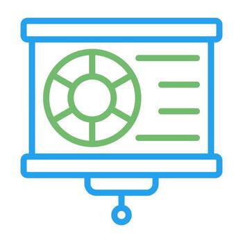 icono de vector de visualización de datos