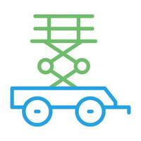 Scissor Lift Vector Icon