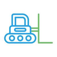 Bulldozer Vector Icon