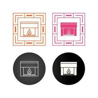 Fireplace Vector Icon