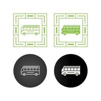 icono de vector de autobús escolar