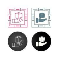 Hand Over Package Vector Icon