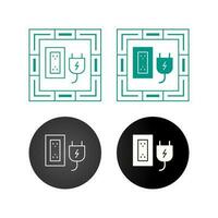 Plug and Socket Vector Icon