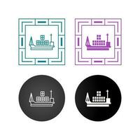 Cargo Ship Vector Icon