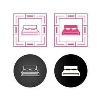 Double Bed Vector Icon