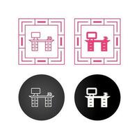 Working Desk Vector Icon