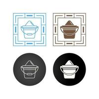 Sand Bucket Vector Icon