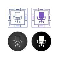 Office Chair Vector Icon