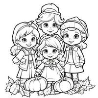 ThanksGiving Coloring Pages photo