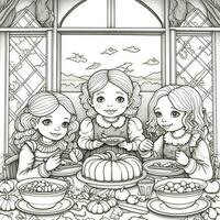 ThanksGiving Coloring Pages photo