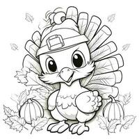 ThanksGiving Coloring Pages photo