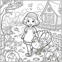 ThanksGiving Coloring Pages photo