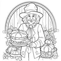 ThanksGiving Coloring Pages photo