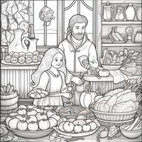 ThanksGiving Coloring Pages photo