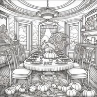 ThanksGiving Coloring Pages photo