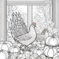 ThanksGiving Coloring Pages photo