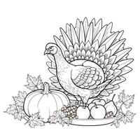 ThanksGiving Coloring Pages photo