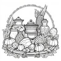 ThanksGiving Coloring Pages photo