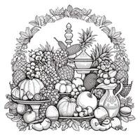 ThanksGiving Coloring Pages photo