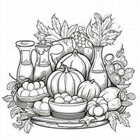 ThanksGiving Coloring Pages photo