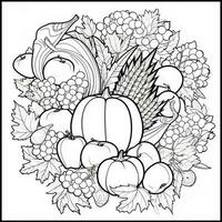 ThanksGiving Coloring Pages photo