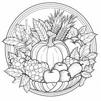 ThanksGiving Coloring Pages photo