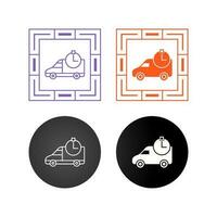 Time Based Delivery Vector Icon