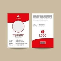 Vector id cards template concept