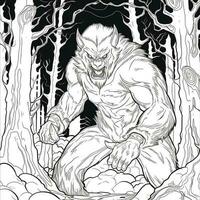 Werewolf Coloring Pages For Adults photo