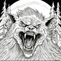 Werewolf Coloring Pages For Adults photo