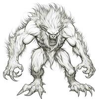 Werewolf Coloring Pages For Adults photo