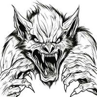 Werewolf Coloring Pages For Adults photo