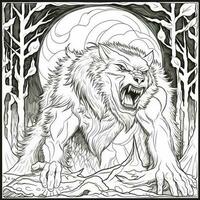 Werewolf Coloring Pages For Adults photo