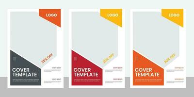 New print stationary a4 page marketing plan report vector