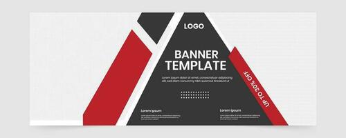 Horizontal demo banner template uses for marketing vector