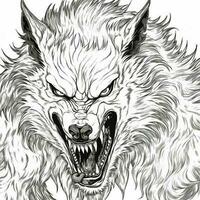 Werewolf Coloring Pages For Adults photo