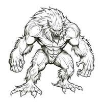 Werewolf Coloring Pages For Adults photo