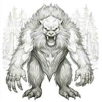 Werewolf Coloring Pages For Adults photo